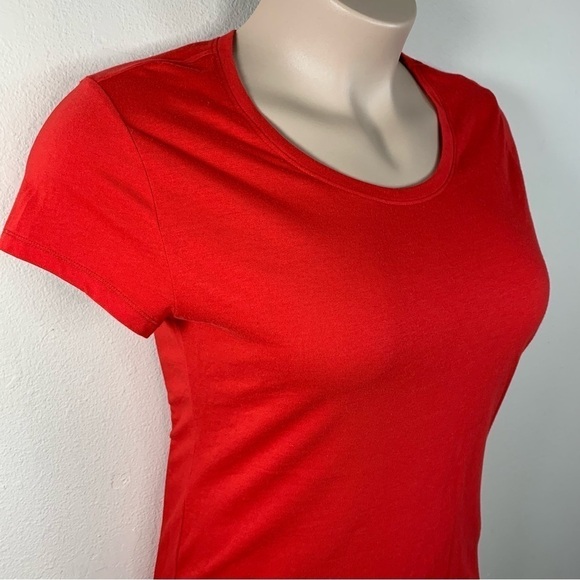 Red Short Sleeve T Shirt Short Sleeve Stretch Juniors XXL 19 - Picture 4 of 8